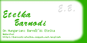 etelka barnodi business card